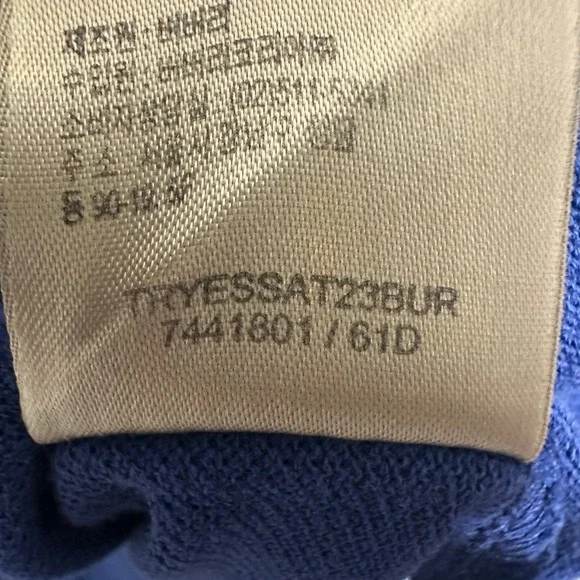 Burberry Brit Men's Blue Polo Shirt XL 100% Cotton Equestrian Knight Logo - Picture 9 of 11